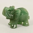 thumbnail image 2 of Yesbay 3.8cm Hand Carved Artificial Green Aventurine Jade Stone Elephant Statue Decor,Elephant Statue, 2 of 7