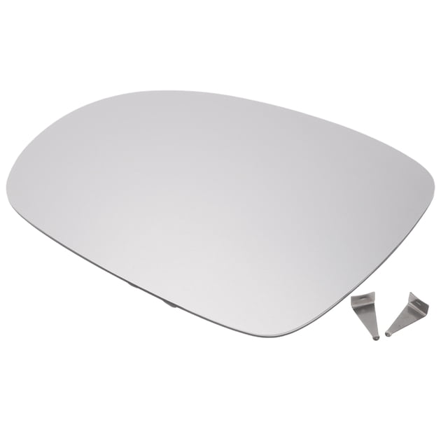 Reemplazo de vidrio del espejo retrovisor del lado del conductor izquierdo, vidrio calefaccionado, vidrio blanco con respaldo, adecuado para SEAT y SKODA