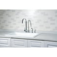 thumbnail image 3 of Kingston Brass GT252292 Towne 25" Cast Iron Self-Rimming Single Bowl Drop-In Kitchen Sink, 2-Hole, White, 3 of 7