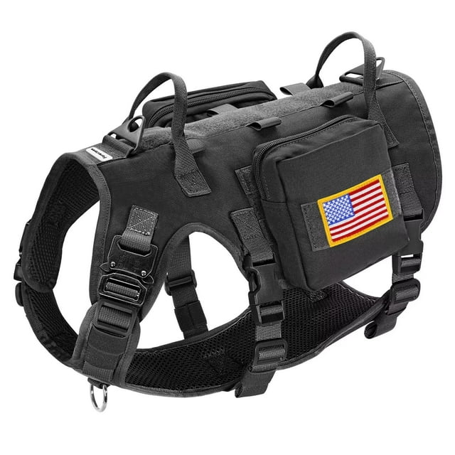 Arnés para perros Forestpaw Tactical con asa para perros medianos
