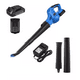 thumbnail image 1 of Soplador Hojas Inalámbrico Electrico Recargable 20v 2 baterías, Azul/Negro, 1 of 5