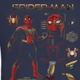 thumbnail image 2 of Junior's Marvel Spider-Man: No Way Home Iron Suit Gear Graphic Tee Navy Blue Large, 2 of 3