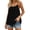 Black, variant on Boho Dress Backless Cami Adjustable Spaghetti Strap Ruffle Edge Loose Beach Maxi Top Summer Bohemian Sleeveless Lightweight Flowy Layered Beachwear for Women, Beach Cover-Up