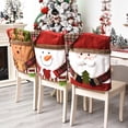 thumbnail image 4 of Feliz Navidad Funda para silla Cena de Navidad Protector de espalda para silla Funda de tela Decoración para fiestas, Animal sidaley HA008660-03, 4 of 6