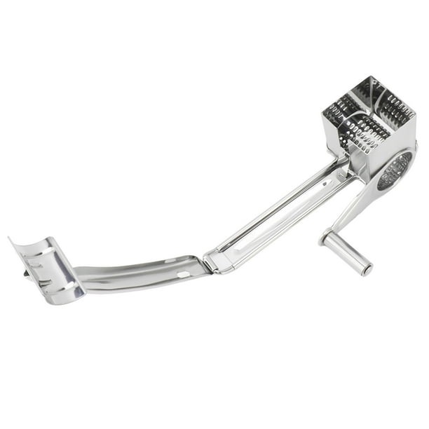 Rallador De Queso, Trituradora De Cocina Giratoria Manual Compacta De Acero Inoxidable Para Queso