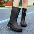 thumbnail image 5 of NOKIO Fashionable Ladies' Waterproof Rubber Rain Shoes Women's Rain Slip Casual Shoes Mid Calf Ankle Boots Outdoor Fashion Women's Casual Shoes Women'S Ankle Strap Rain Boots, 5 of 6