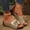 Gold, variant on Women's Fashion Open Toe Wedge Heel Leather Flower Sandals Temperament Comfortable Shoes