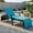 Turquoise, variant on Resenkos Outdoor Chaise Lounge Chair, Patio Rattan Lounge Chair Back Adjustable Chaise Recliner, Portable Recliner for Lawn Garden Beach Yard, Red