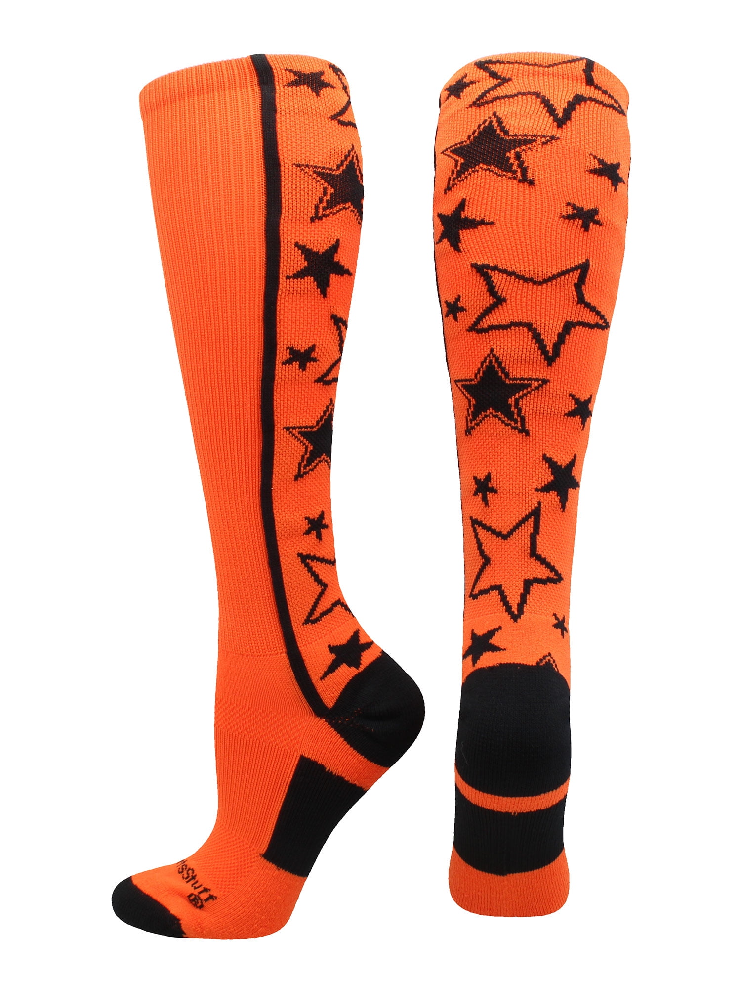 Multiple Colors MadSportsStuff Crazy Socks with Stars Over The Calf Socks