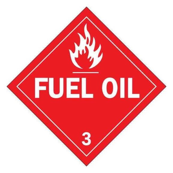 Brady DOT Container Placard,10-3/4" Label W 63411