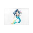 thumbnail image 4 of MKHERT Watercolor Mermaid holding a Flower Myth Design Placemats Table Mats for Dining Room Kitchen Table Decoration 12x18 inch,Set of 6, 4 of 4