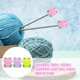 thumbnail image 4 of 4 Pack Frog Knitting Needle Stoppers Knitting Needles Silicone Point, 4 of 8