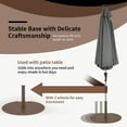 thumbnail image 6 of Costway Patio 50LBS Umbrella Base Market Umbrella Stand Wheels Handle Brown, 6 of 12