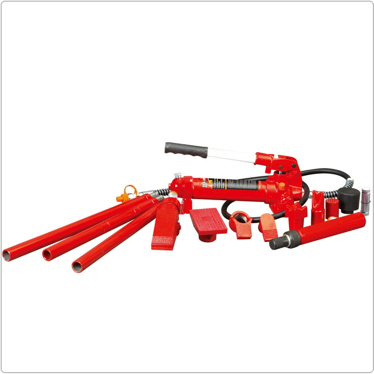 Døds kæbe audition At hoppe BIG RED Portable Hydraulic Ram: Auto Body Frame Repair Kit with Blow Mold  Carrying Storage Case, 4 Ton (8,000 lb) Capacity, Red, W704-1 - Walmart.com
