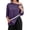 Dark Purple_001, variant on Women's Post Shoulder Surgery Shirts After Rotator Cuff Post Shoulder Surgery 3/4 Sleeve Top Tear Away Chemo Tee Shirts Clothes Khaki L