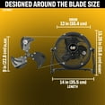 thumbnail image 3 of Caterpillar® Fan 9" High-Velocity 3-Speed Shroud Floor Fan, 1200 CFM, Black, 3 of 9