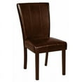 thumbnail image 2 of Traditional Style 6pc Set Dining Chairs Rich Brown Faux Leather Upholstery Seat Dining Room Furniture Side Chair, 2 of 2