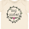 thumbnail image 4 of Inktastic Big Sister Leaves, Circle, Heart Girls Baby Bodysuit, 4 of 5