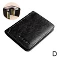 thumbnail image 1 of Men's Blocking Full Grain Leather ID Window Multi-Currency Wallet Bifold G0D4, 1 of 9