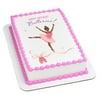 Birthday Ballerina African American Edible Cake Topper Image