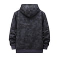 thumbnail image 3 of Dwelliawo Hoodies for Men Tie-Dye Camouflage Fashion Hooded Sweatshirts Retro Windbreaker Sportswear with Pocket Washed Sports Top Black 2XL, 3 of 3