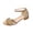 Gold, variant on BADHUB Womens Low Block Chunky Heels Sandals Sparkly Rhinestone Open Toe Ankle Strap Dress Sandals Shoes Party Wedding Black 37