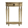 thumbnail image 3 of Ashby Demilune Antique Beige Console Table With Storage, 3 of 7