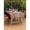 thumbnail image 4 of Rectangle Outdoor Tablecloth With Umbrella Hole And Zipper– Christmas Tree Farmhouse Waterproof Patio Table Cover for Party, Picnic, Backyard, 52"x70" , Red Buffalo Plaid Truck Merry Xmas, 4 of 8