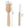 thumbnail image 4 of Knitting Fork Knitting Fork Braiding Tool Durable Lucet Fork Cordmaking Braid Portable Knitting Fork Set for Jewelry, Dolls, Hats, Dresses, 4 of 8