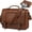 Brown, variant on Messenger Bag for Men 15.6 inch Leather Laptop Bag   Satchel Computer Briefcase for Office Work