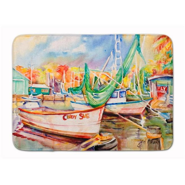 Carolines Treasures JMK1041RUG Sailboat Cindy Sue Machine Washable Memory Foam Mat