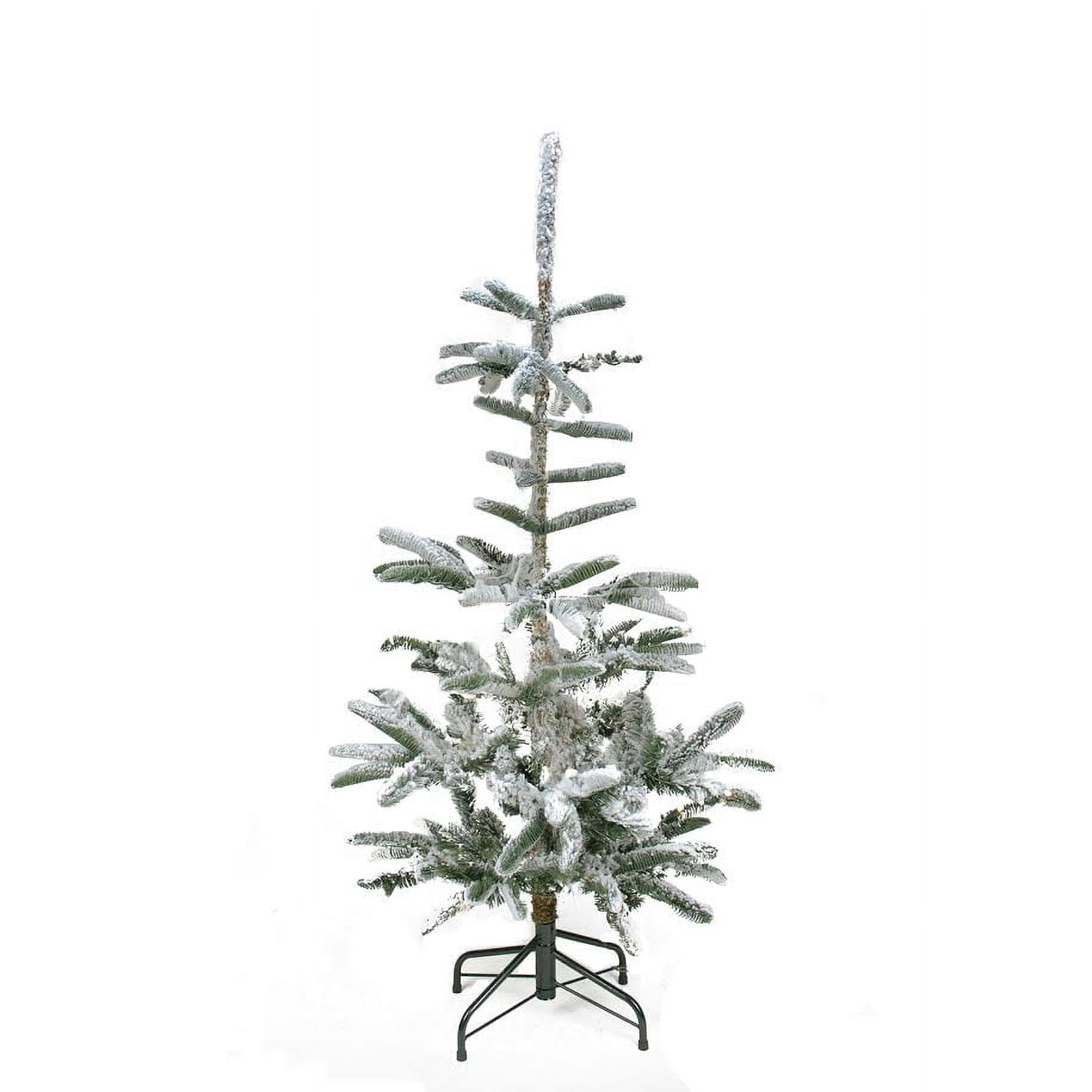 4.5' Flocked Noble Fir Artificial Christmas Tree - Unlit