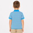 thumbnail image 4 of Kids' Striped Weekend Polo Shirt Short Sleeve Collared Summer Shirt Youth Top, 4 of 5