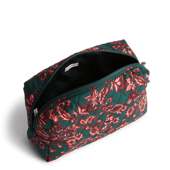 Vera Bradley Women's Premium Cotton Medium Cosmetic Bag Victorian Vines