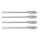 thumbnail image 4 of Brocas planas de paleta de acero con alto contenido de carbono, 4 piezas Broca de espada Broca de espada para carpintería Juego de brocas de espada Diseño de clase mundial, 4 of 8