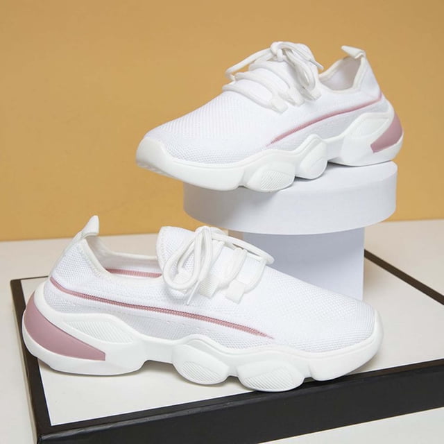 Sandalias transpirables de moda para mujer, zapatos de malla informales de suela gruesa, zapatillas tejidas Wmkox8yii ahfdhkah140