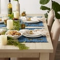 thumbnail image 2 of Variegated Nautical Blue Fringe Cotton Placemats 13x19 (Set of 6), 2 of 5
