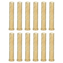 100 Grain Archery Arrow Brass Insert Insert Screw Copper Brass Arrow for .244/ 6.2mm Carbon Arrows, 12 Pack
