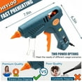 thumbnail image 4 of Full-Size Hot Glue Gun Kit Dual Temperature 60W/100W with 28 Premium Glue Sticks, High-Temperature Hot Melt Glue Gun for DIY Arts, Crafts, and Quick Repairs, 4 of 9