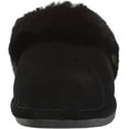 thumbnail image 2 of Women's Old Friend Scuff Slipper Black/Grey Leather 7 M, 2 of 8