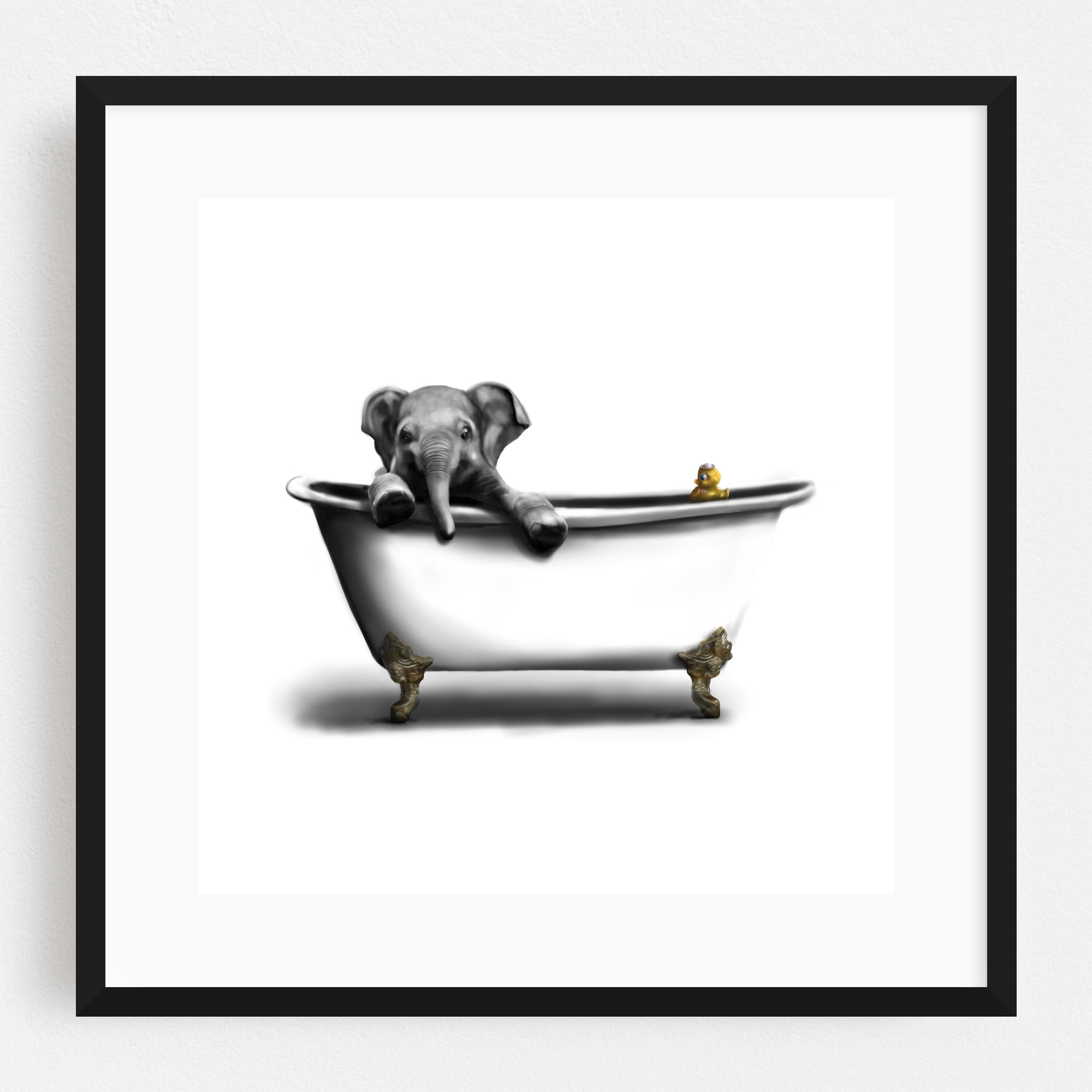Duck Egg Blue Animals Silhouette Canvas Wall Art Picture Print All sizes 