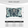 thumbnail image 4 of Picia Butterflies Skull Bows Pattern Plush Pillow Case – Soft and Cozy Cushion Cover, Hypoallergenic Throw Pillow Case for Home Decor-20"x30", 4 of 6