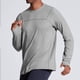 thumbnail image 1 of Blusas y camisas de manga larga con cuello redondo para hombre, de color liso, para entrenamiento físico, con protección solar, elásticas, con bolsillo y cremallera para exteriores, top de manga larga, 1 of 7