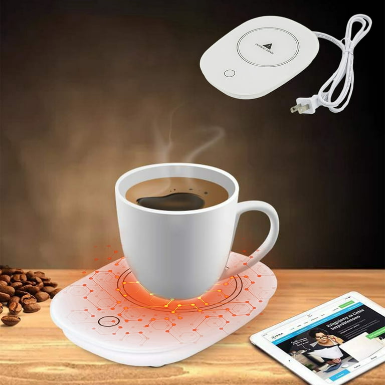Hiroekza Coffee Mug Warmer For Desk Cup Warmer With Automatic Shut Off For  Office Home Use Beverage Warmer For Coffee Milk Tea Keep Coffee Warm 24H A  Day USB Plug-in Kitchen Gadgets
