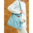 thumbnail image 6 of LANFENG Dog Carrier Purse Premium Denim Dog Soft Sided Carriers Bag Pet Travel Tote Bag with Pockets for Cat and Small Dog, 6 of 11