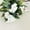 White, variant on 5 PCS Artificial Impatiens Flowers Silk Flowers Greenery Faux Impatiens Bushes Outdoors Indoor Patio Lawn Garden Pot Hanging Basket Porch Decor