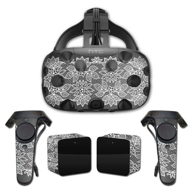 MightySkins Skin Compatible with HTC Vive Full Coverage - Floral Lace | Protective, Durable, and Unique Vinyl Decal wrap Cover | Easy to Apply, Remove, and Change Styles | Made in The USA
