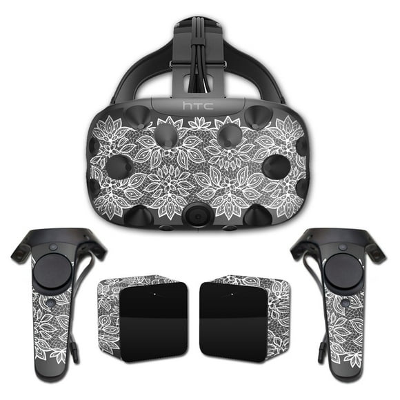 MightySkins Skin Compatible with HTC Vive Full Coverage - Floral Lace | Protective, Durable, and Unique Vinyl Decal wrap Cover | Easy to Apply, Remove, and Change Styles | Made in The USA