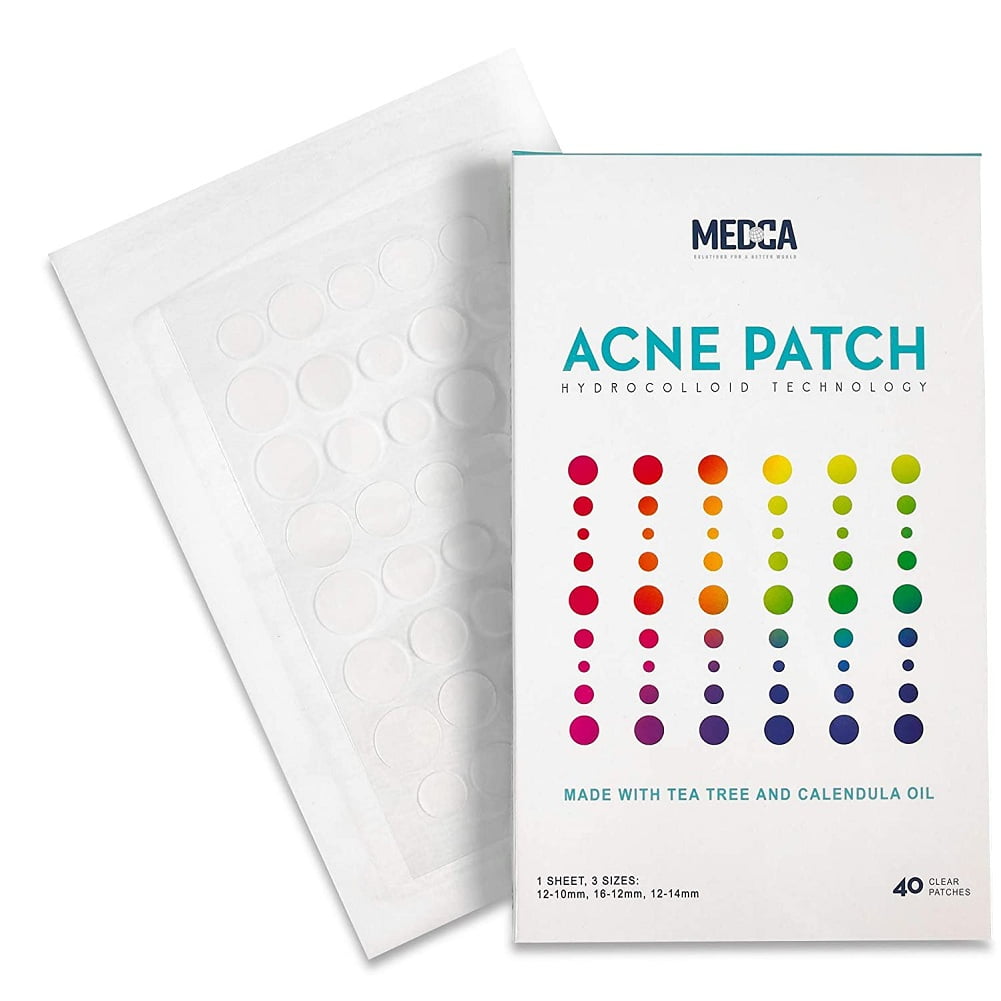 MEDca Acne Cover Patch (40 Count) Pimple & Zit Blemish Treatment Hydrocolloid Bandage