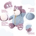thumbnail image 3 of Shininglove Hansbear 13.8in Dressed Teddy Bear, Cute Stuffed Animal with Removable Zip-up Jacket for Boys Girls, Plush Toy for Birthday Christmas, 3 of 6